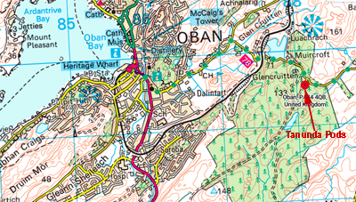 Tanunda Pods Oban Map